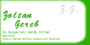 zoltan gereb business card